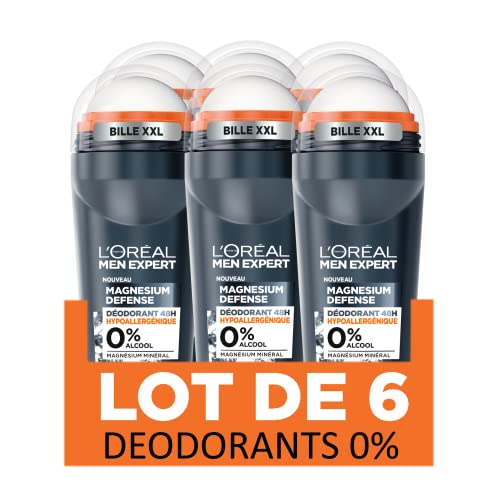 Déodorant Bille Homme Hypoallergénique 0% Alcool Magnesium Defense Men Expert Le Roll on - vue 4