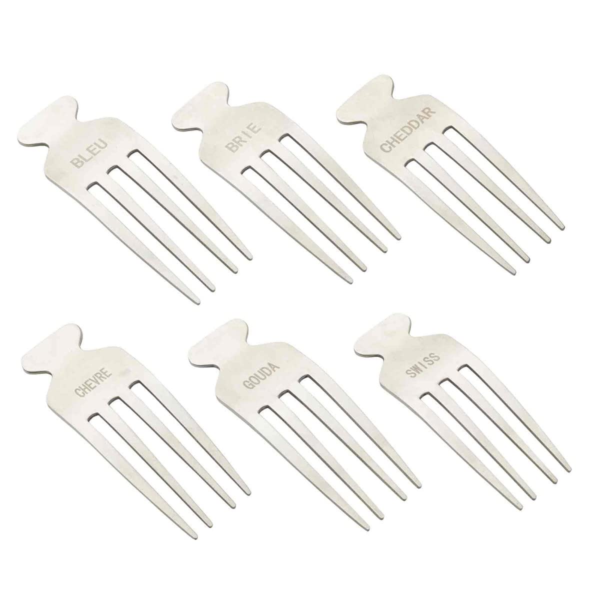 Púas de etiquetado de queso Tablecraft 11063 para evitar confusiones de sabor con acero inoxidable