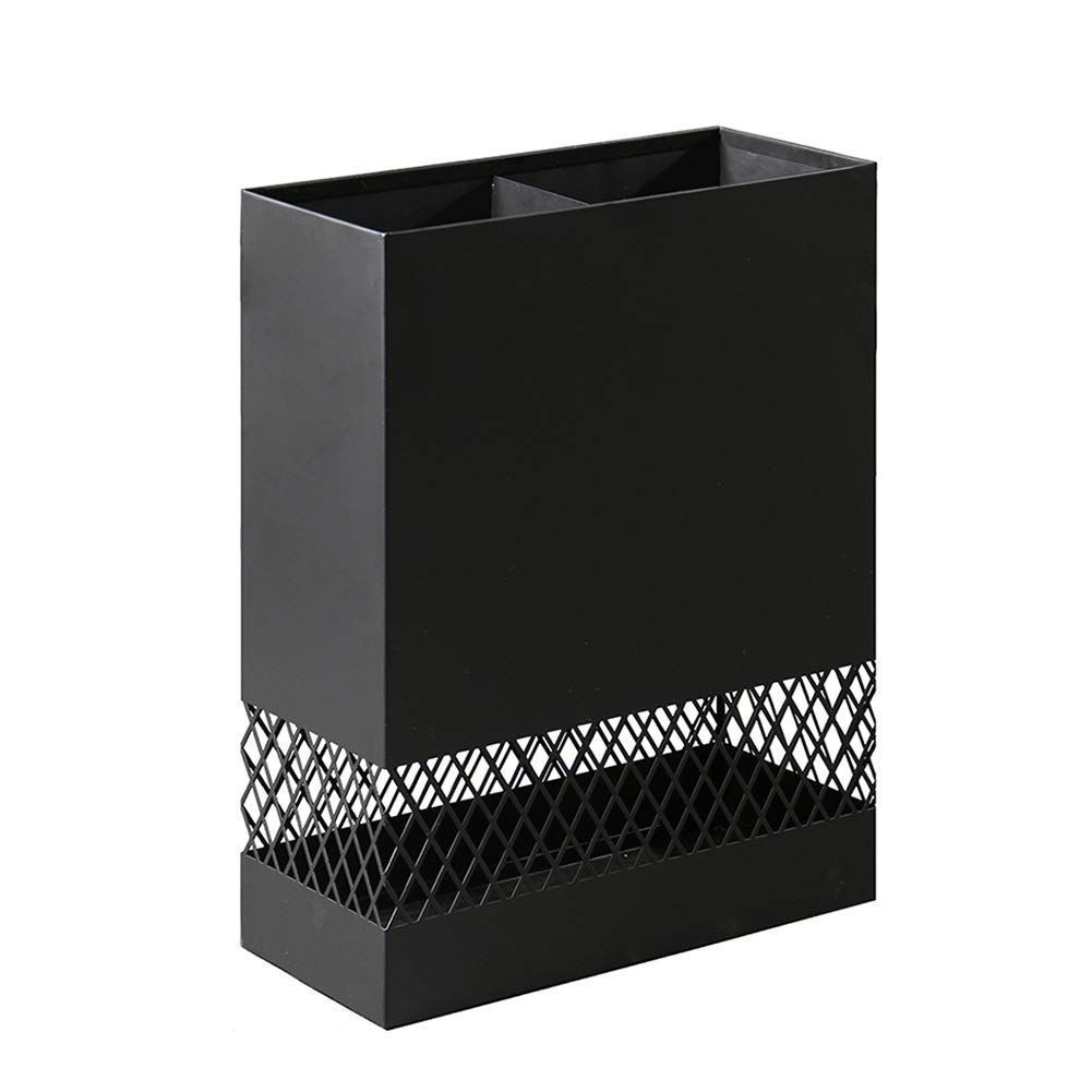 Porte-parapluies en métal avec bac de récupération d'eau pour bureau