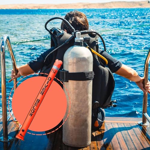Marcador boya y tubo de señal inflable reflectante de advertencia de buceo 2