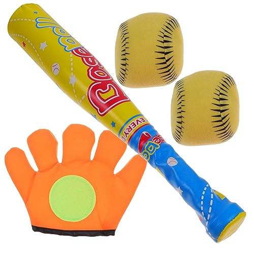 SUPVOX 1 Set Set Baseball Set Soft Balls and Bats for Fun and Activity for Boys and Improves Hand Eye Coordination and Batting Skills Random Style