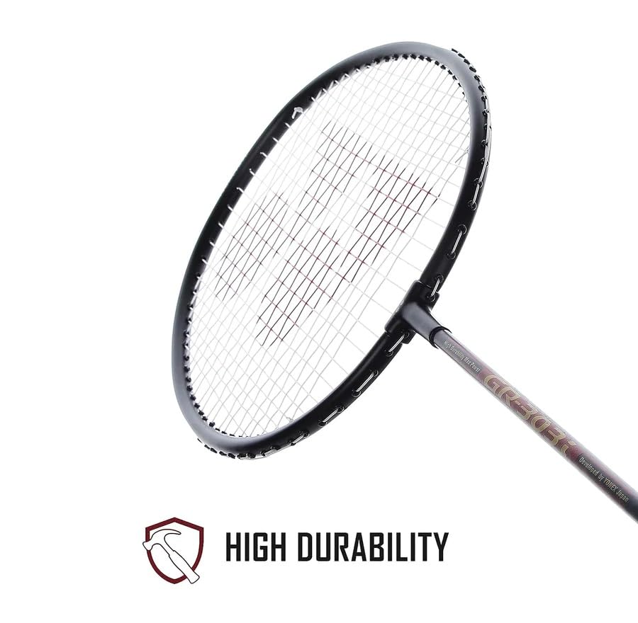 Image of YONEX Graphite GR 303i (Made in India) Badminton Racket, Pack of 2,Black
