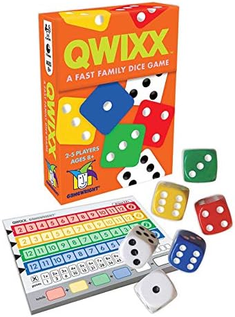 Gamewright Qwixx – A Quick Household Cube Recreation Multi-colored, 5″