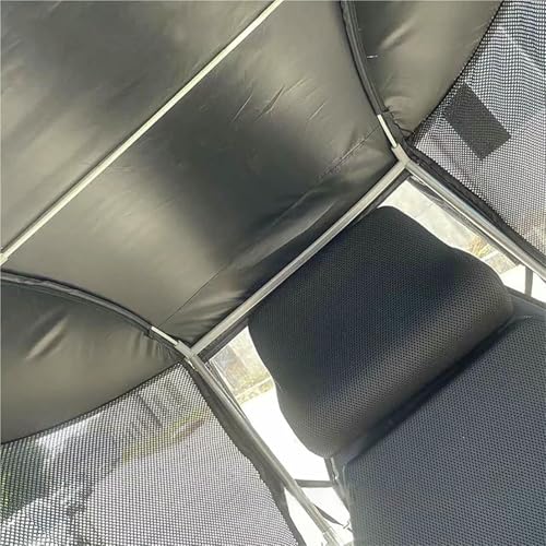Toldo para silla de ruedas impermeable con soporte de montaje y poste regulable 6