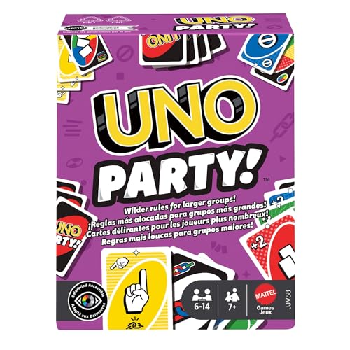 Mattel UNO Jeu de Cartes avec cartes et règles spéciales,