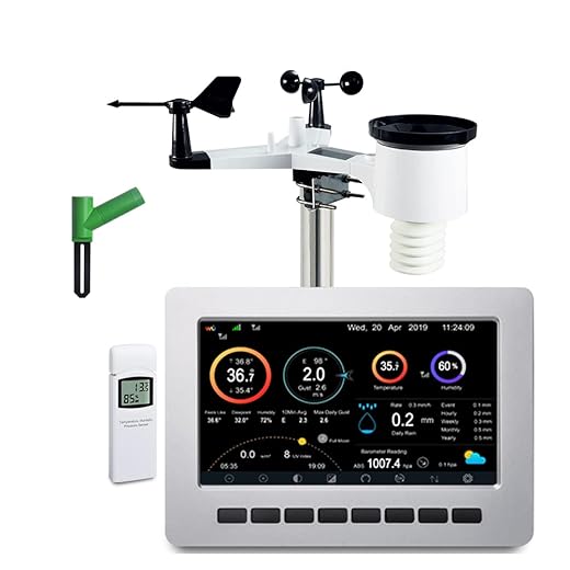 froggit HP1000SE PRO Wi-Fi WLAN Internet Funkwetterstation Wetterserver + DP100 Bodenfeuchte Funksensor