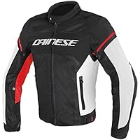 Dainese 1735196_858_48 Chaqueta para moto, Negro/Blanco/Rojo, 48
