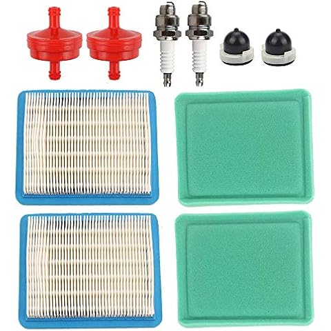 ATVATP 2x 491588S 491588 Air Filter w 493537S 493537 Pre Cleaner for Briggs and Strattn 92200 80200 129H00 12A600 12B600 12C600 12D600 12A800 12B800 12C700 12C800 12D800 Mower Cover
