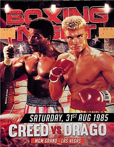 AMELIA SHARPE Tin Signs Vintage Rocky Balboa Movie Inspired Boxing Gym Fitness Wall Decoration Metal Sign H…