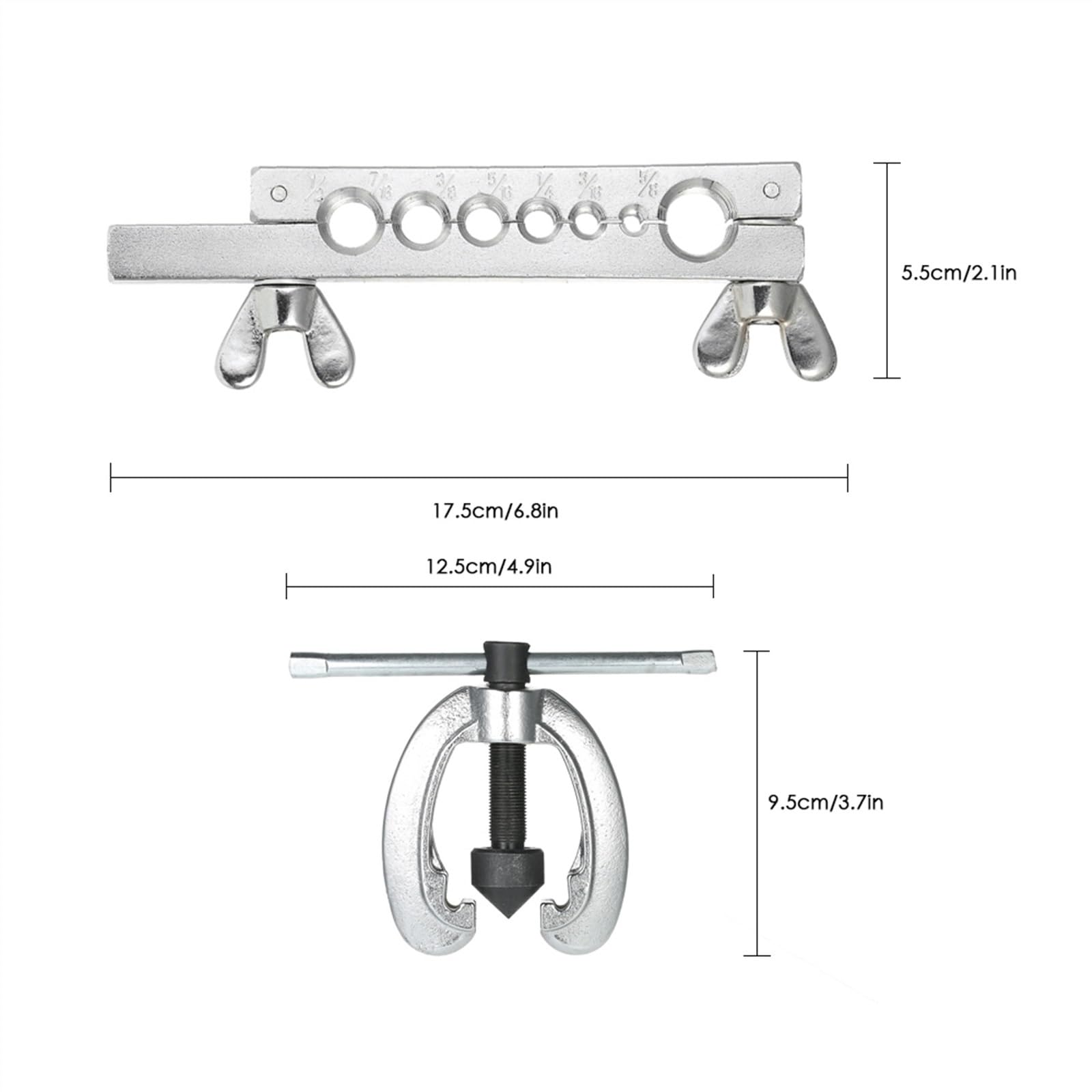 Maquina Multicapa Kit De Herientas Abocardado Doble Tubo 9 Uds., Doblador Tubos, Reparación Tuberías, Freno Mecánico, Fontanero, Bengalas Latón Cobre Y Aluminio