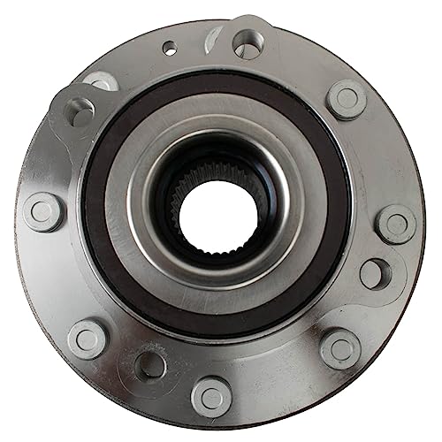 Image of TRQ 2 Piece Front Wheel Bearing & Hub Assembly Set Compatible with 2020 Chevrolet Silverado 2500 HD Silverado 3500 HD GMC Sierra 2500 HD Sierra 3500 HD