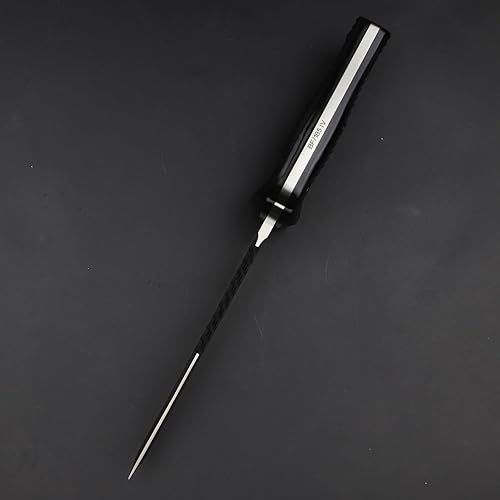 Miniatura 5 de LENGREN Hoja fija táctica de 11.5 pulgadas Full Tang Jungle Primitive Tanto de 11.5 pulgadas, diente dorsal afilado y cuchillo de supervivencia para