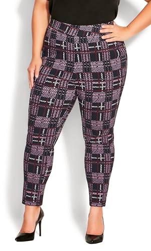 Women's Plus Size Pant Jemma Check2