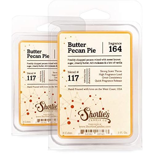 Shorties Candle Company Butter Pecan Pie Wax Melts Multi Pack Formula 1172