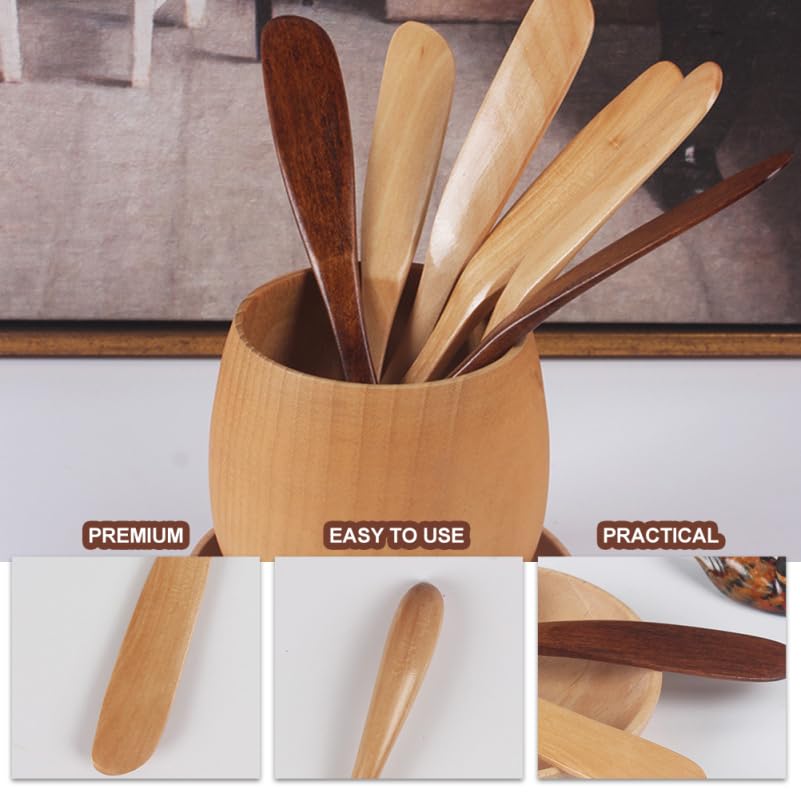 4pcs Wooden Makeup Scraper Cream Spatula Face Mask Applicator Facial Mask Scrapers Skin Care Tools