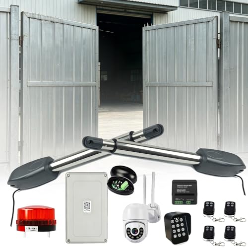 CelyToe Motorisation pour Portail battant Double, en Acier Inoxydable et