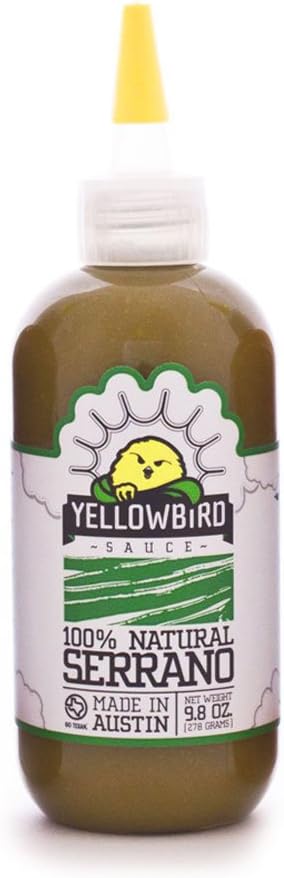 Yellowbird Serrano Hot Sauce (9.8 Oz, Case of 6)