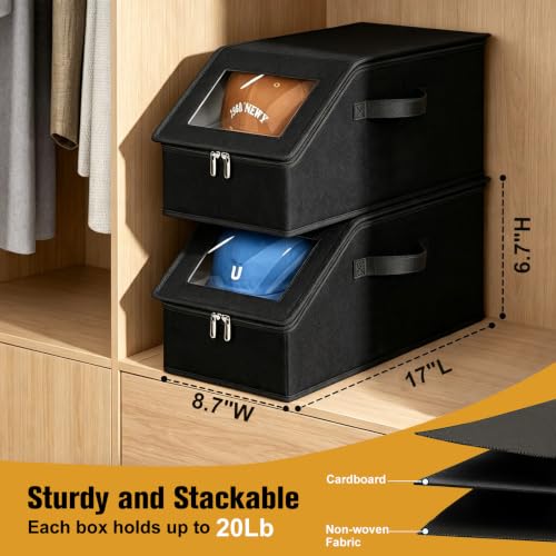 KIPHCA Hat Storage for Baseball Caps, 2 Pack Hat Organizer for 30 Caps - image 3