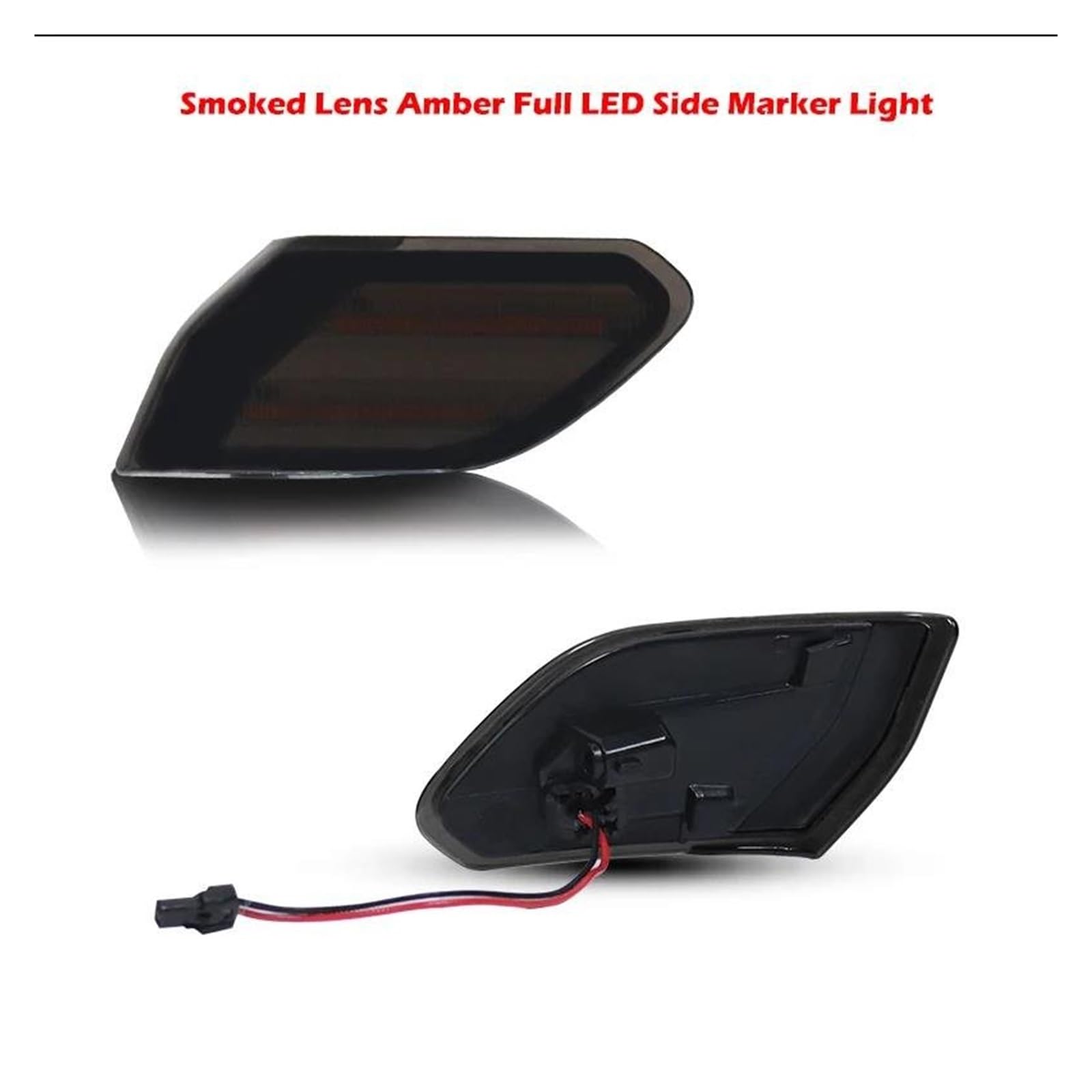 Genérico Intermitente Delantero Para Jeep Para Wrangler JL 2018-up 12V Luces LED De Posición Lateral Ámbar Reemplazar Señal Giro OEM