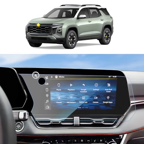 SKTU 2025 2026 Chevy Equinox Screen Protector 11.3 Inch for 2025+ Chevrolet Equinox (LT/ACTIV/RS) 11.3 Inch Navigation Screen 2025 2026 Chevy Equinox Accessories Screen Protective Film Tempered Glass [Anti-Scratch&Glare, Ultra Clear, 9H]