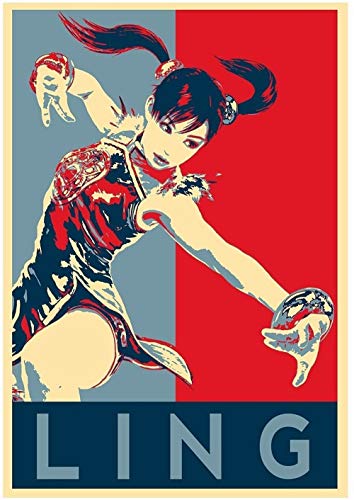 YEAHTOPE General Art Poster Tekken Propagande Ling Xiaoyu - A3 (42 x 30 cm)