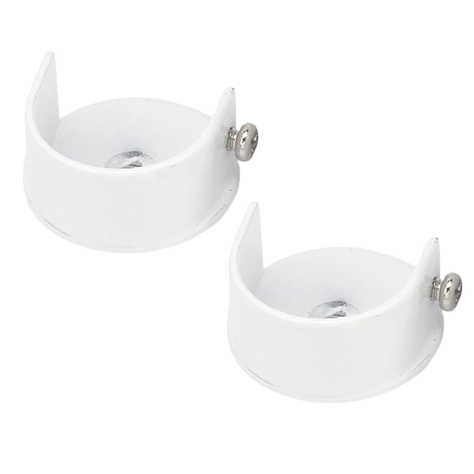 Tsophreniq 2pcs Curtain Rod Brackets Wall Mount Rod Bracket Set for 28mm Rods for Living Room or Bedroom Rods