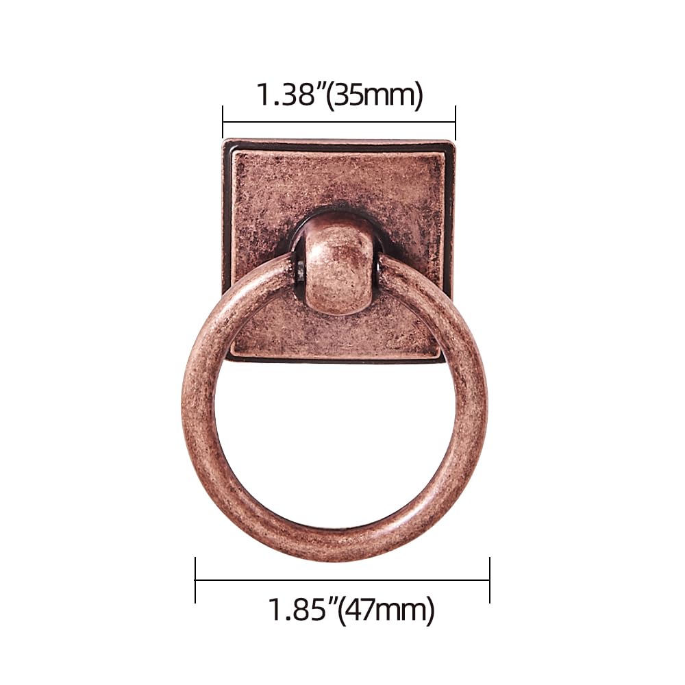 KHTUMEWARE-170104 Round Knob, Antique Copper, 10-Pack in Antique Copper — KHTUMEWARE