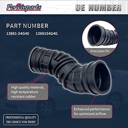 Forwinparts 13881-54G40 Air Intake Hose for 2004 2005 2006 2007 Suzuki Aerio 2.3L L4 1388154G40