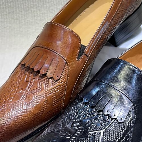 Santimon Men’s Slip On Shoes Dress Casual Penny Loafers – Comfort Luxury Leather Mocasines for Business, Office, Party & Wedding2