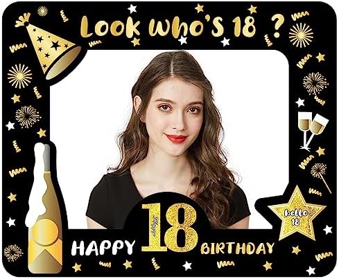 YAAVAAW Happy 60th Birthday Photo Booth Props Photo Frame,Black Gold Inflatable Party 60th Birthday Selfie Frame Blow Up Picture Frame,60th Birthday Decorations for Women Men Lady 60th Birthday Gifts