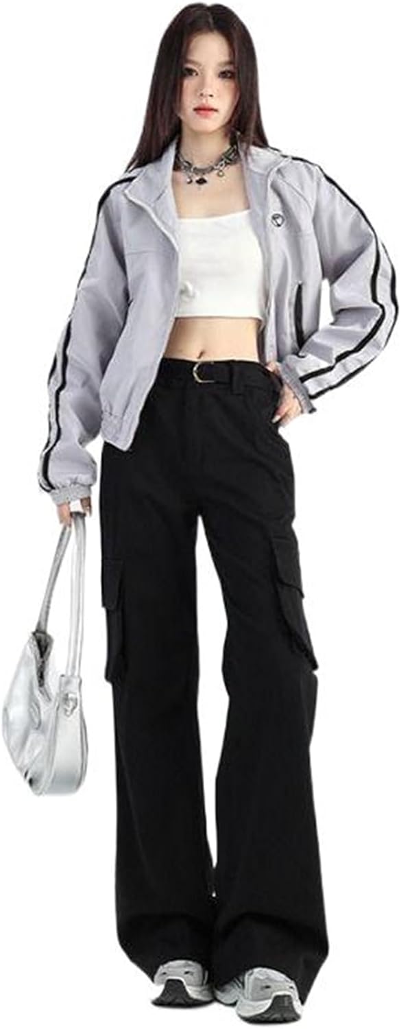 American Retro Overalls Women's Autumn and Winter Casual Pants