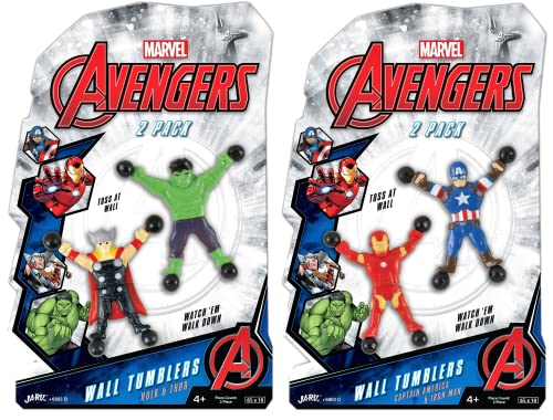 JA-RU Spiderman & Avengers Window Crawler Wall Climbers Rolling ABC-6803-3