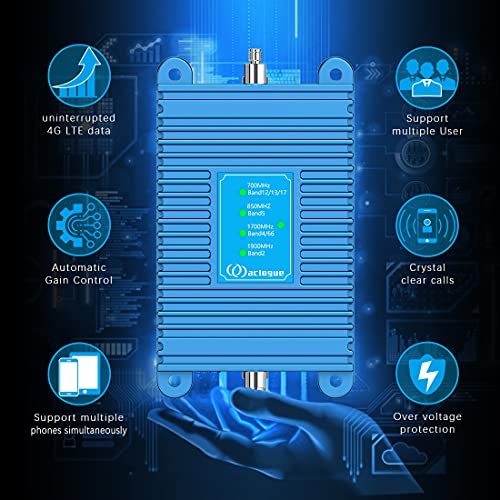 Home 5G Cell Phone Signal Booster Work With All Us Carriers-Verizon,Att,Straight Talk,U.s. Cellular,Sprint,Metropcs, Boost 5G, 4G Lte, 3G And 2G, Omni-Directional Antenna Kits, Cover Up To 4,000Sq.ft #TOP5