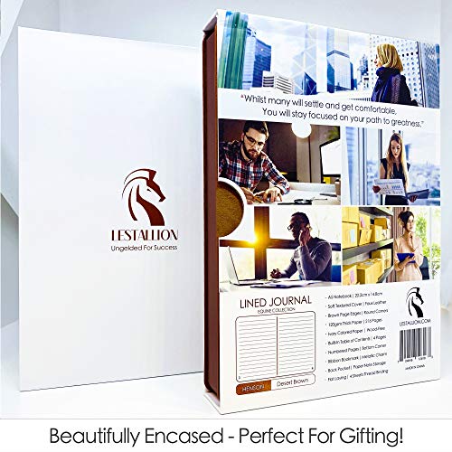 LeStallion-Nice-Leather-Journal-For-Men-Women-120GSM-Fountain-Pen-Notebook-210-Numbered-Pages-Table-Contents-A5-Soft-Cover-Personal-Work-Daily-Journal-High-End-Luxury-Notebook-For-Writing