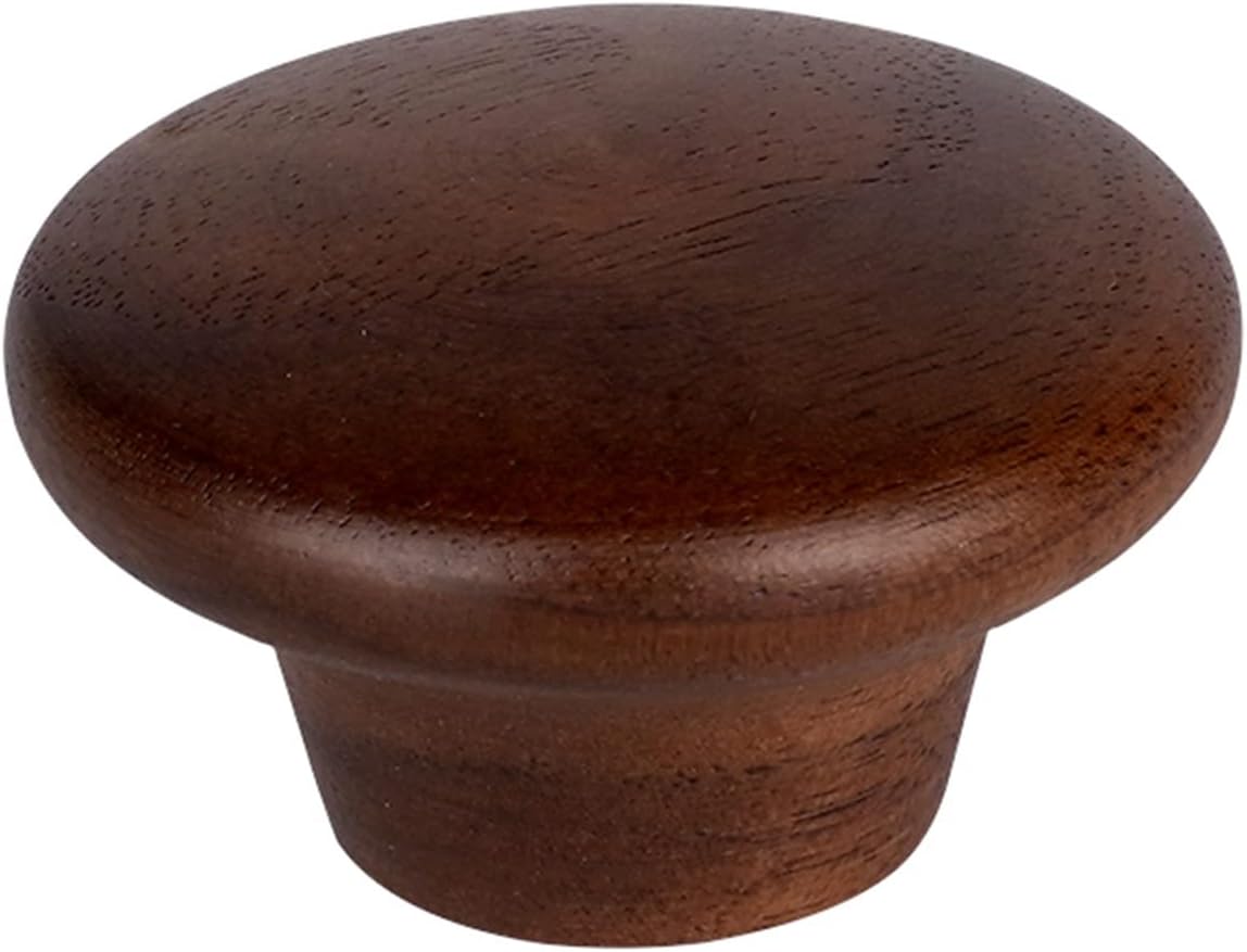 2 Pieces Walnut Cabinet Drawer Handles,Furniture knobs,Wooden Handles,Bathroom Drawer Pull,Wardrobe Door Handles,Simple Style,Holedistance192mm