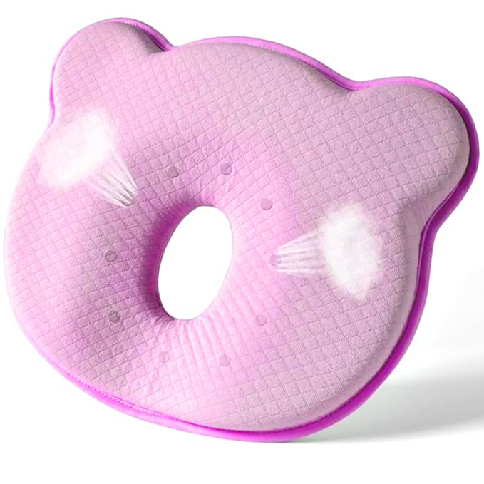 Image of 2025 New Upgrade Soft and Cozy Pillow Prеvents FΙat hеad and Shapеs Hеad Memory Foam Portable Travel Pillow Head Pillow for Boys and Girls(Pink)