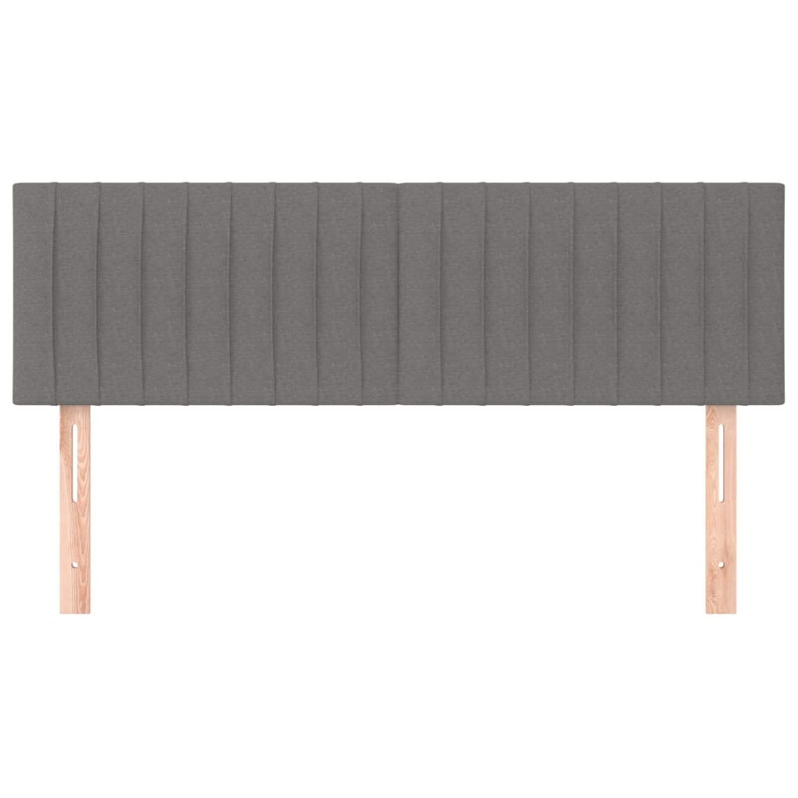 Cabeceros 2 Unidades, Cabezal De Cama, Cabecera para Cama, Cabezales Dormitorios Modernos, Tela Gris Oscuro 72x5x78/88 cm