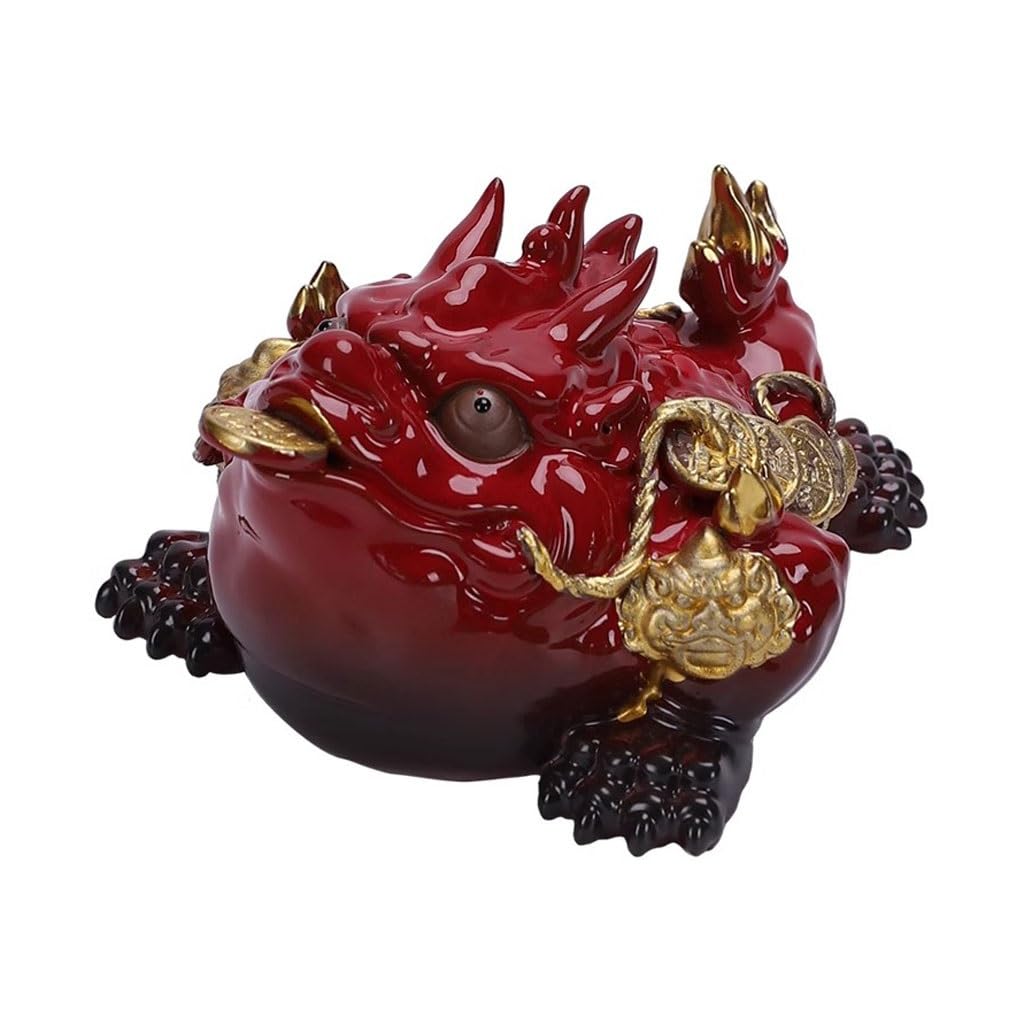 SAMCIOI Tea Pet Kung Fu Tea Set Home Tabletop Ceramic Lucky Ornaments Tea Room Table Pet Decorations Teaware Ornaments