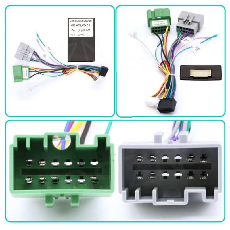 Auto Wiring Harness for 2004-2006 for Volvo S80 Car Radio Canbus Box OUDI-for Volvo-04 OD-for Volvo-02 Decoder car Accessories - (Color Name: OD-for Volvo-02)