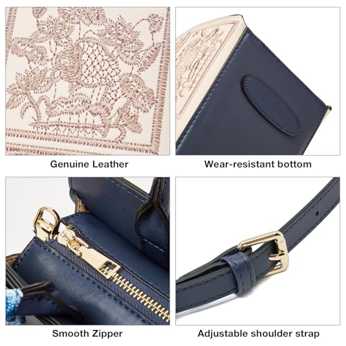 Image of FOXLOVER Medium Tote Bag for Women Designer Vintage Satchel Handbags Top-handle Purses
