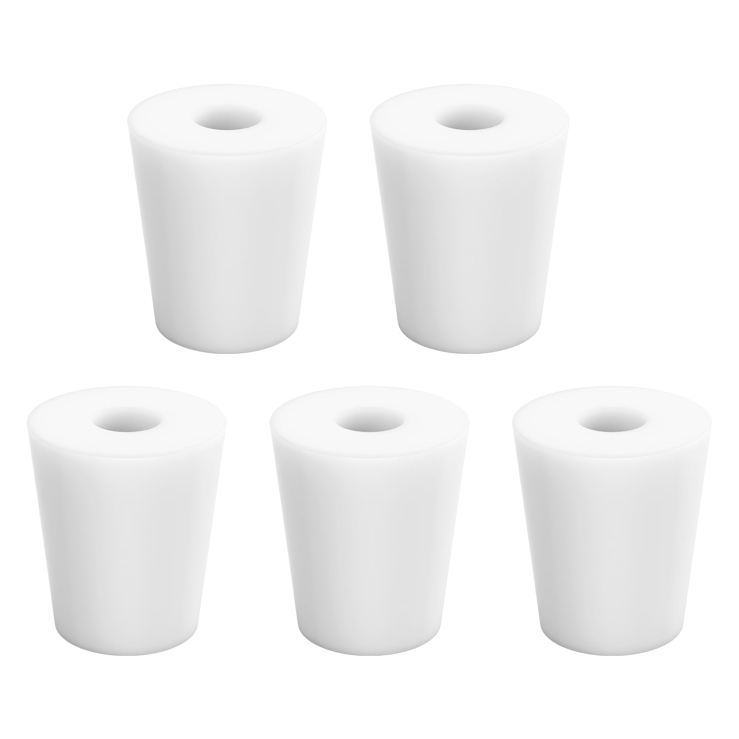 stonylab Silicone Stoppers, 5-Pack Standard 8# Natural Silicone Stoppers with 8 mm Aperture Single-Hole — Amazon image 11