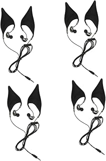 UKCOCO 4Pcs Fones De Ouvido De Elfo Fones De Ouvido De Música Fones De Ouvido Com Fio Fones De Ouvido Estéreo Com Fio Fone De Ouvido Intra-Auricular Fones De Ouvido De Elfo Fones De