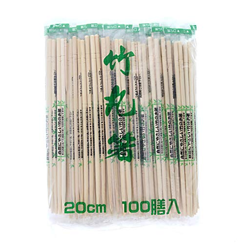 Amazon | 東亜箸販売 OP袋完封竹丸箸 つま楊枝入り 100膳 | 東亜