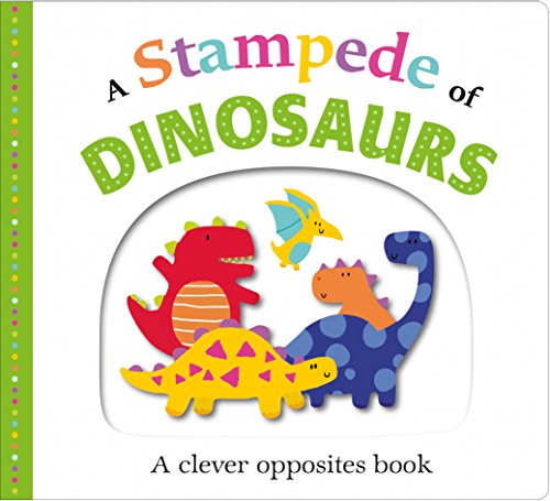 Picture Fit Board Books: A Stampede of Dinosaurs: A Clever Opposites Book