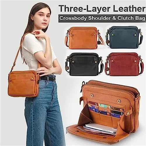 Gpmsign Crossbody Bag, Gpmsign Crossbody Leather Bag, 3 Layer Crossbody PU Leather Shoulder Bags2