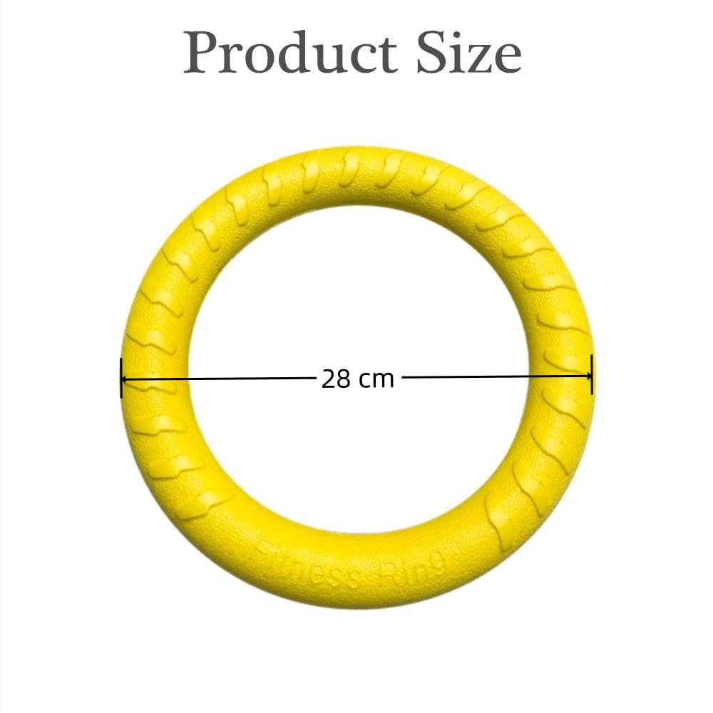 Anillo de mosca para perro, anillo de fitness flotante para perro, juguetes de disco volador para perros al aire libre, juguetes masticables duraderos para entrenamiento al aire libre,