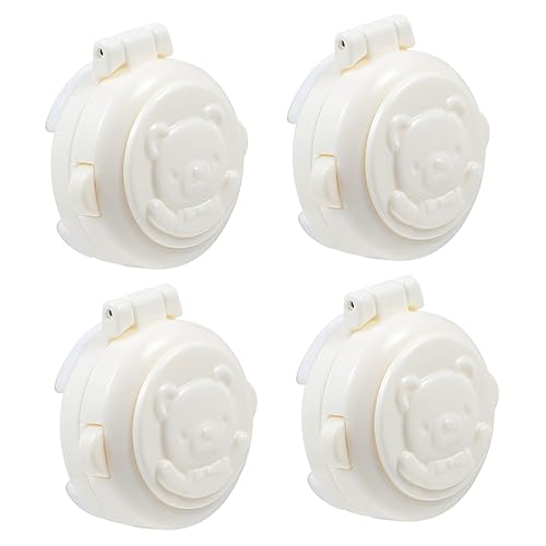 Operitacx Tapón de protección para niños, 4 Uds. Cerraduras de seguridad para niños, electrodomésticos, Protector de estufa, lavadora, lavadora a