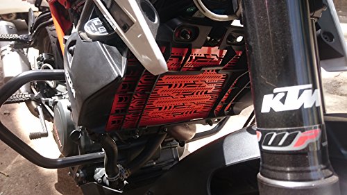 Image of KTM Duke /Rc 250 /390 Radiator Grille Guard /Cover /Protector Version 2.0(Orange)