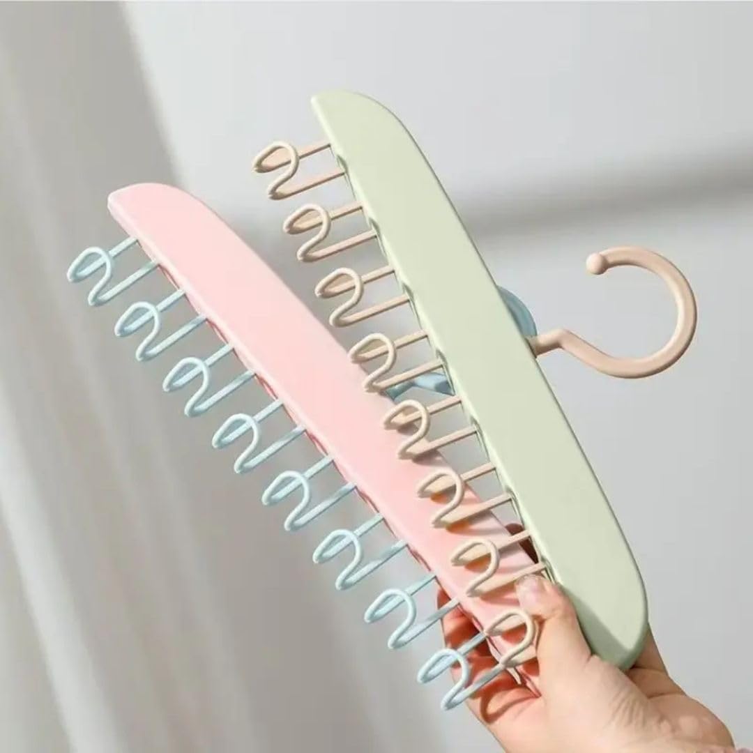 Multi-Use Plastic Hanger with 8 Hooks for Bras, Camisoles and Lingerie, Pack of 2-image-36