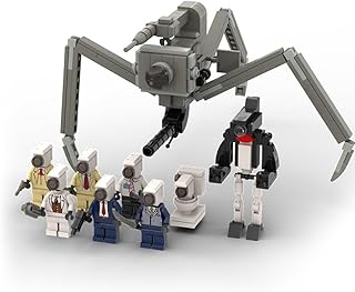 Skibidi Toilet Series Model Set,Skibidi Toilet Figures Building Blocks Toys,Reproducible Assembly Pressure Relief Educational Toys for Fans and Friends (B)